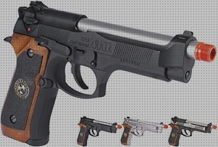 Review de airsoft pistola we m92 biohazard full metal gas blowback co2