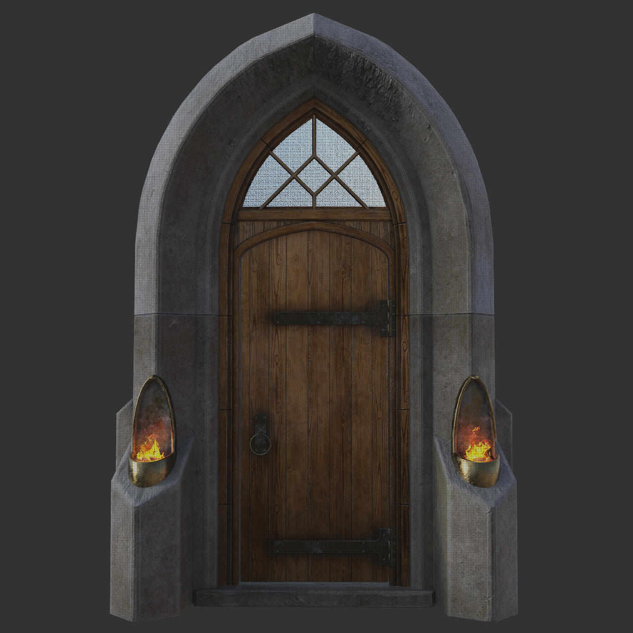 Review de arco de metal con flechas