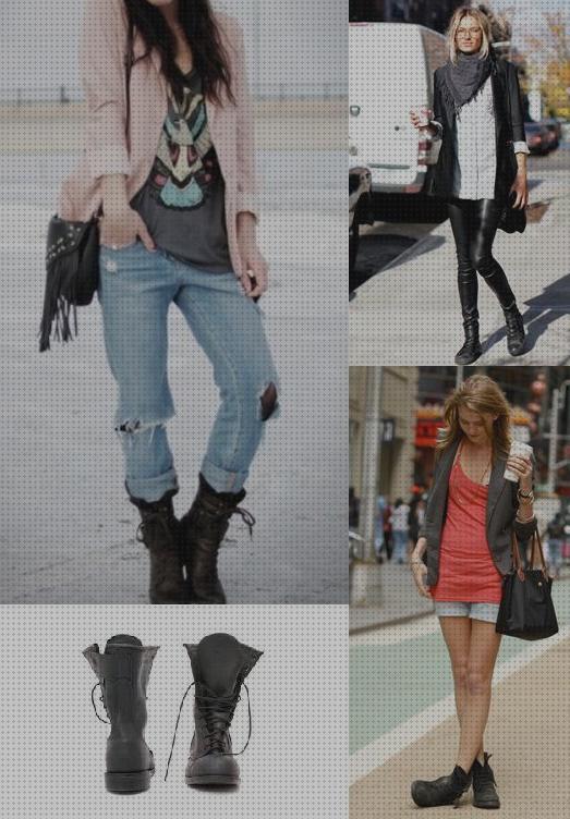 Review de pantalones anchos con botas militares