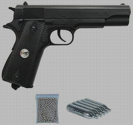 Review de pistola airsoft colt 25 balines aire comprimido