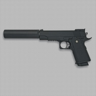 Review de pistola airsoft silenciada