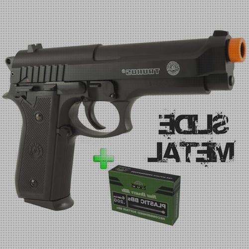 Review de pistola airsoft taurus pt92 slide metal