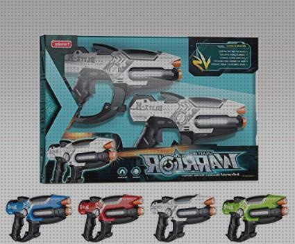 Review de pistolas con chalecos juguetescon laser